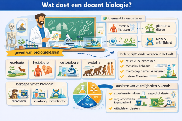 Alles over het beroep docent biologie Wat doet een docent biologie